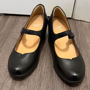 Dansko Black Leather Shoes